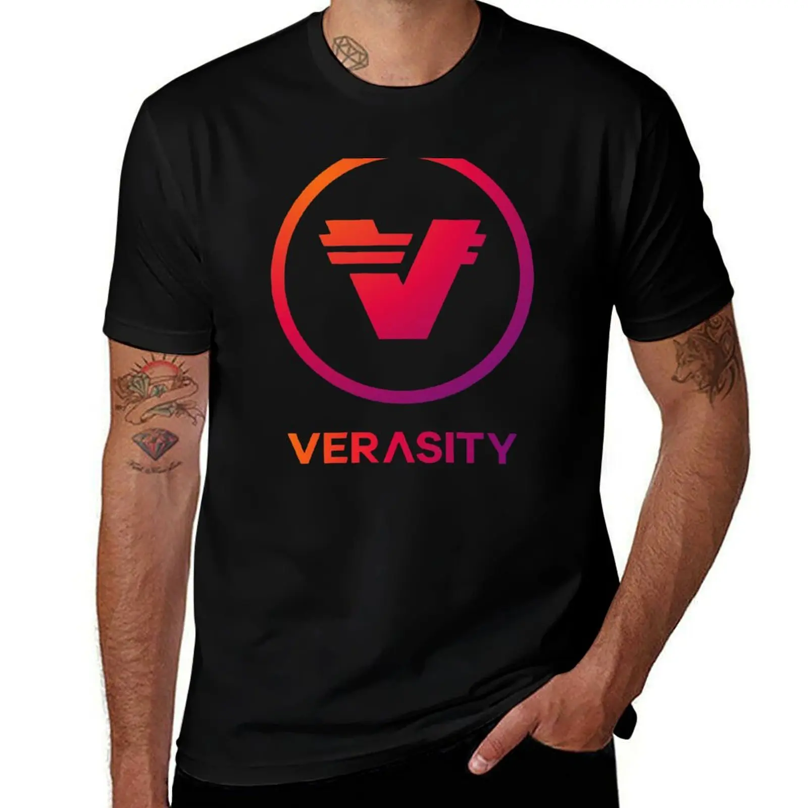 

VRA Verasity Cryptocurrency Blockchain Investor T-Shirt t shirts for man graphic vintage T-Shirt