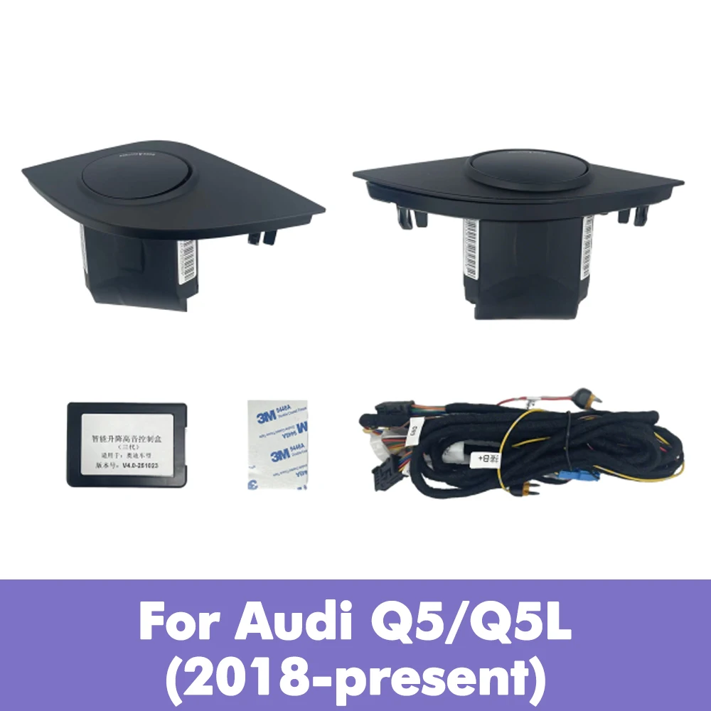 

LED 32Color Lifting Tweeter Speaker Electric Treble Horn for Audi A4 A5 A6 A7 Q5 Q7 Q8 C7 C8 B9 Car Instrument Decoration Part