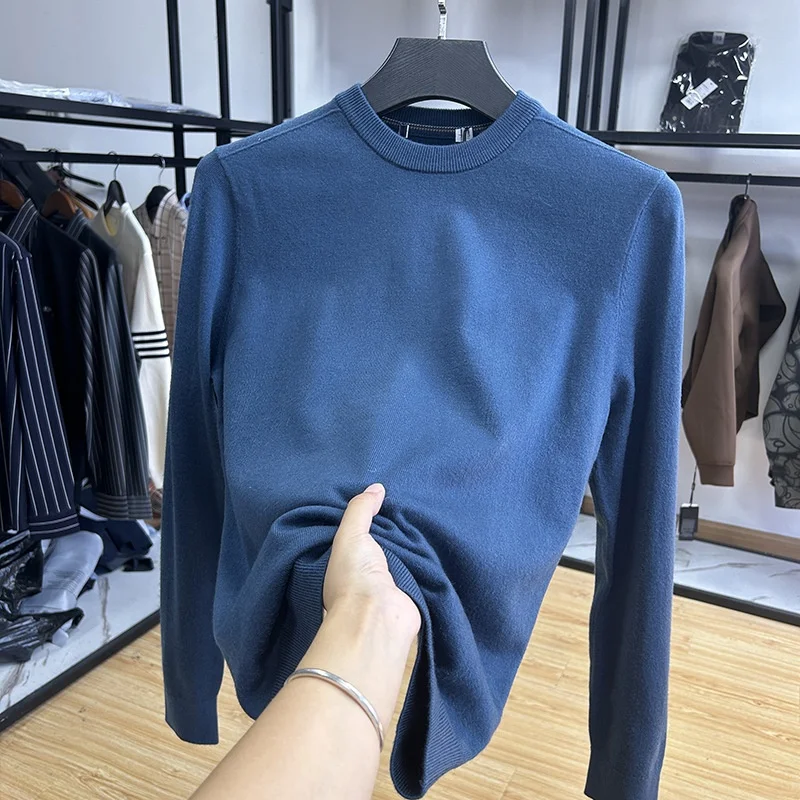 

Waed Casual round Ne Knitwear Men's Home Clothes Fabric Core Spin Yarn Print Simple Sle Chinese Brandl Faion