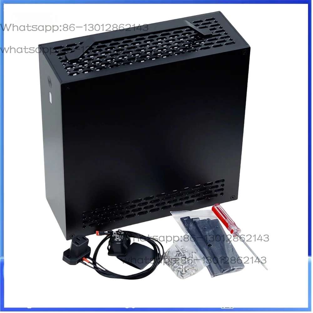 New Mini A24-V5 2.0 Slot Dual Display Single Power 1U Chassis ITX Double sided Slant