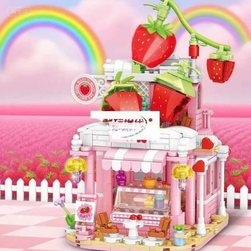 محلات الطعام الجديدة اللبنات منزل المعكرونة الصينية فتاة مدينة الشارع مشهد الوجبات الخفيفة الوطنية متجر طعام الشارع الديكور هدية 2026 #5