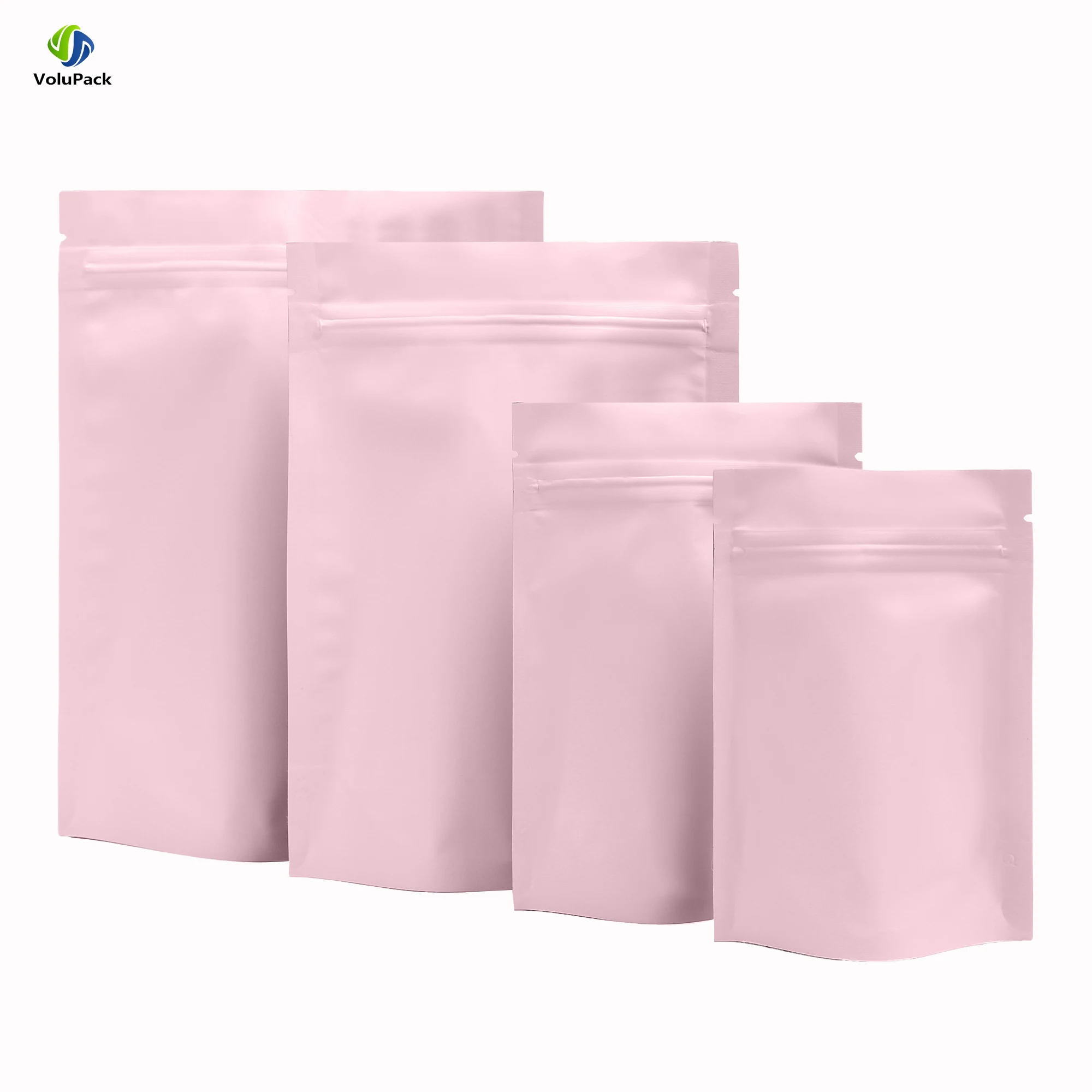

100 шт., алюминиевая фольга Mylar Doypack, 10x15 см, перезаряжаемый термоуплотнитель, матовый, с застежкой-молнией, пакет для еды, закусок, упаковка для хранения