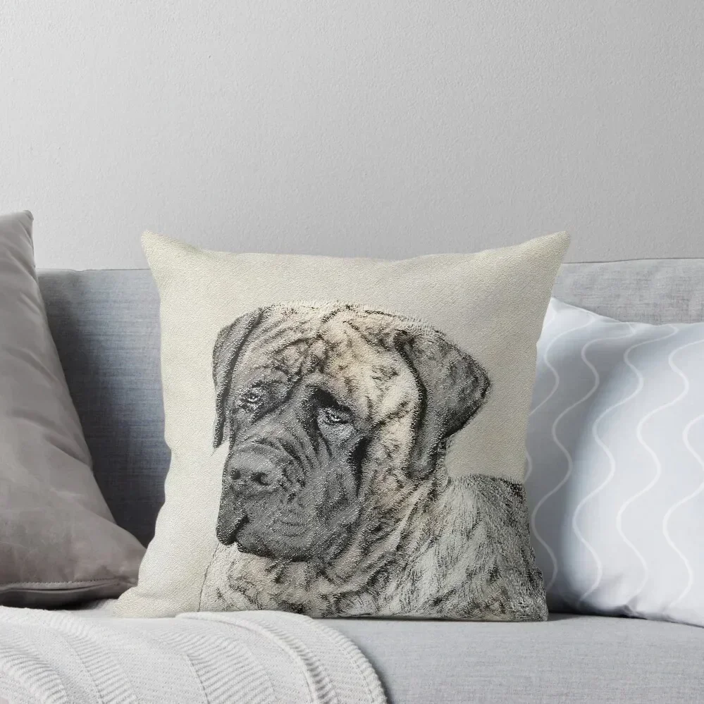 

English Mastiff (Brindle) Throw Pillow Bed pillowcases Plaid Sofa Ornamental Pillow pillow