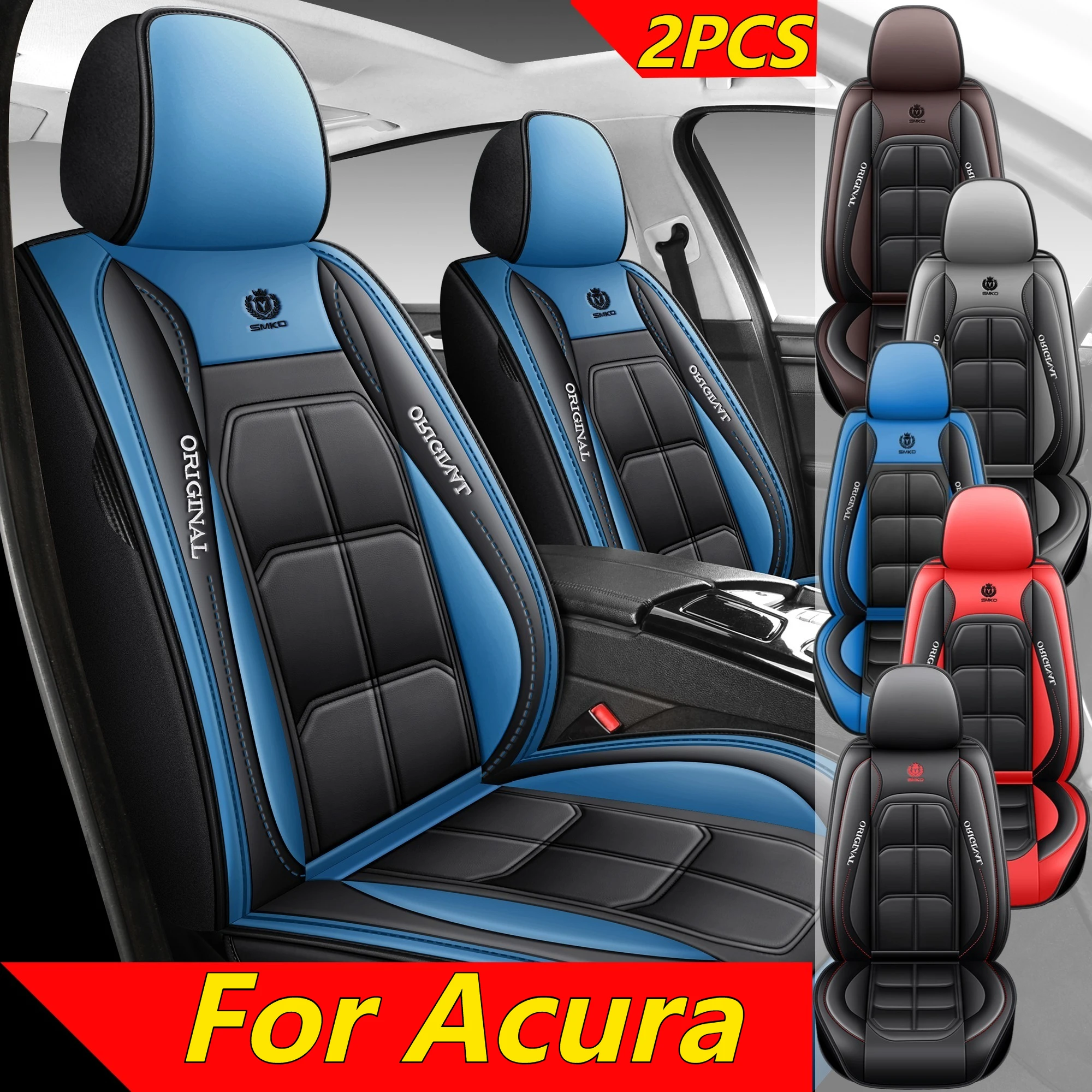 

Чехол на автомобильное сиденье Acura, удобный высококачественный чехол на сиденье из искусственной кожи с фиксированной талией и мышцами