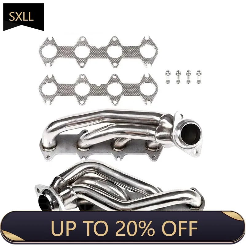 

SXLLF150 2004-2010 Exhaust Manifold and Washer Kit Stock Pipe for 5.4l V8 Stainless Steel Exhaust Manifold Short Header