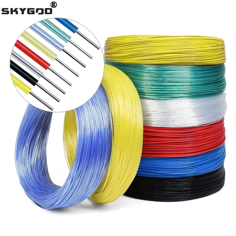 

1~50m PTFE Wire Silver Plated FEP Insulation Single Core Cable High Purity OFC Copper Wire DIY HiFi Audio Speaker Headphone Line