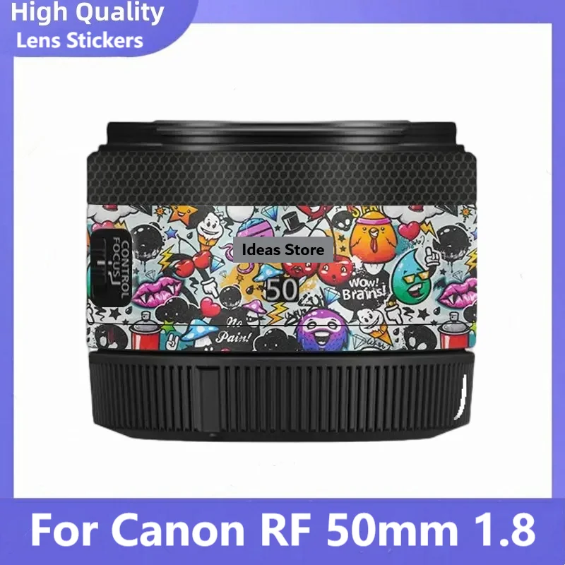 RF50mm/1,8 lente de cámara pegatina del cuerpo abrigo envoltura película protectora calcomanía piel para Canon RF 50mm 1,8 Macro IS STM 50 F1.8 RF50MM RF50