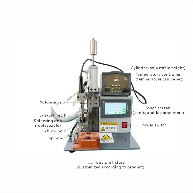 

New Portable Semi Automatic USB Data Cable Making Equipment Soldering Machine for AUX Plug