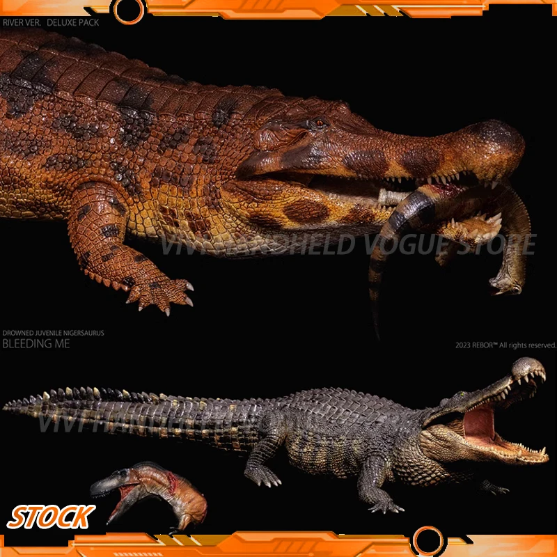مستنقع Deinosuchus غرقت نموذج الديناصور الأباشيروس ، الإمبالاشيوساصور الإمبراطوري ، في الأوراق المالية ، ريال 1:35 ، 45 سنتيمتر ، حزمة فاخرة