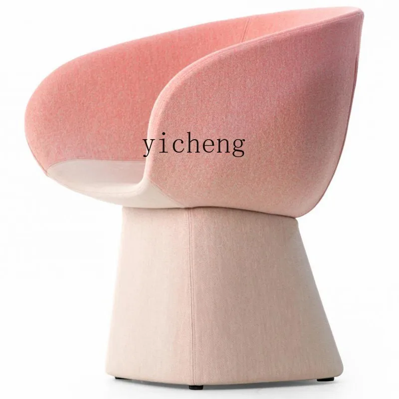 ZK modern creative gradual change two-color fabric leisure chair living room office meeting reception chair