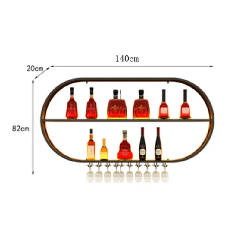 Настенные винные стеллажи для хранения, кухонный Органайзер, белый коммерческий ликерный магазин, винтажный современный стеллаж на Wino, украшение
