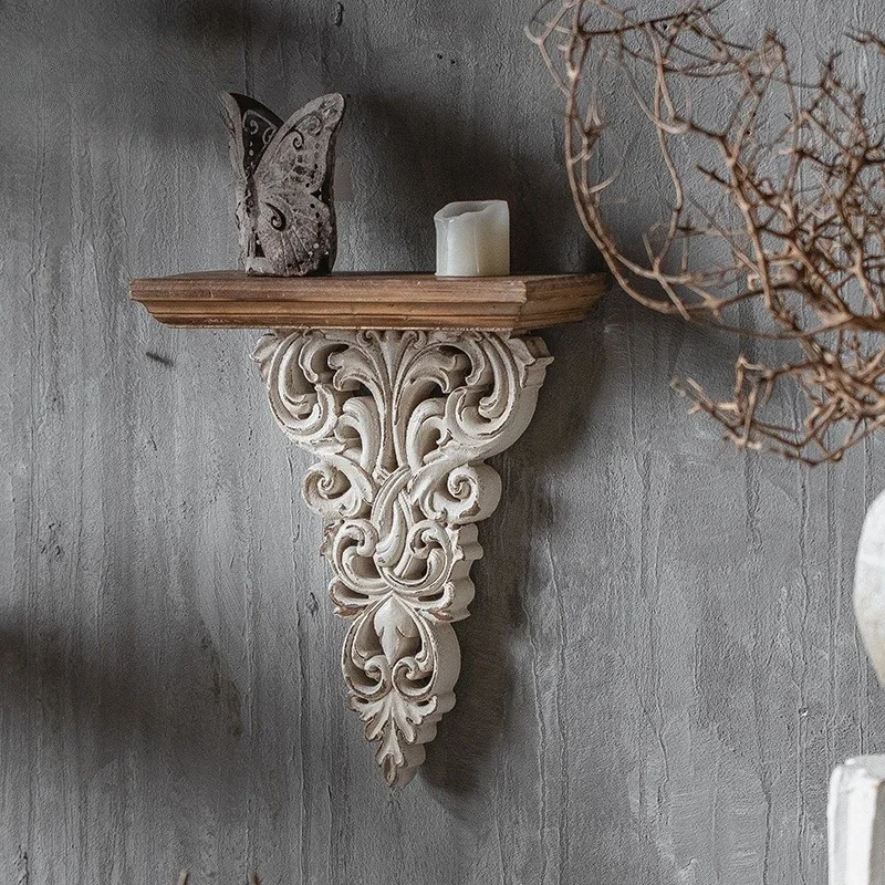 For Wall hangings, wall decorations, aged iron hollow carved wall decorations, wooden guesthouse living room entrance