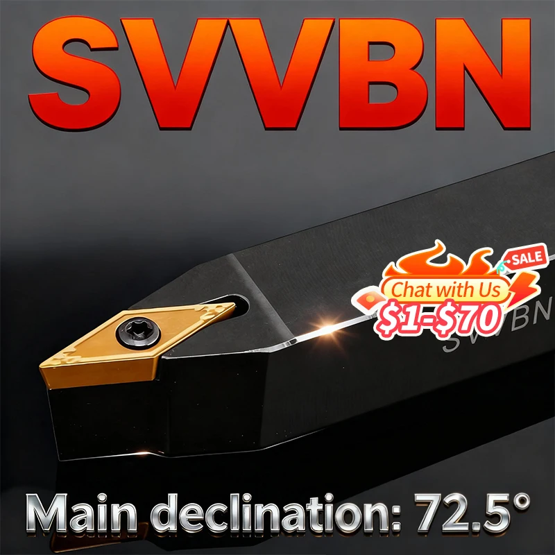 SVVBN1212H11 SVVBN1616H11 SVVBN2525M16 External Turning Tool Holder VBMT carbide insert Machining Cutter CNC Lathe Toolholders