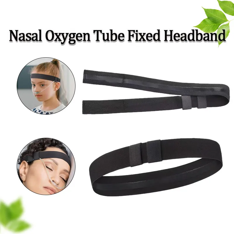

Nasal Oxygen Tube Fixed Headband Elastic Comfort Convenient Fixation Strap Prevent Ear Soreness
