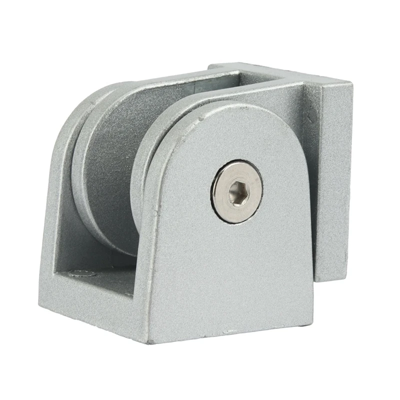 AB33-4040 Flexible Hinge Pivot Joint Aluminum Fittings Right Angle Connector For Aluminum Profile