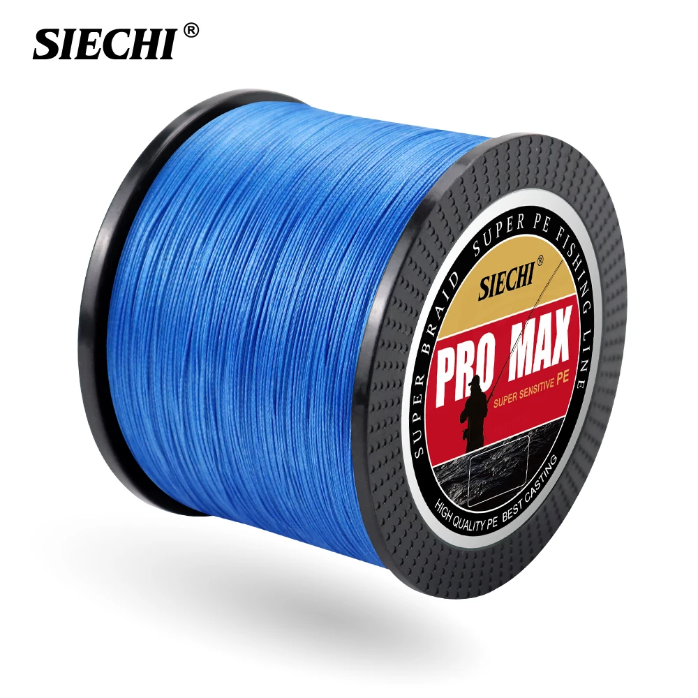 SIECHI 300M/500M/1000M 8 Strand Braided Fishing Line Multifilament 20-88LB Test Carp Fishing Wire for Freshwater And Saltwater