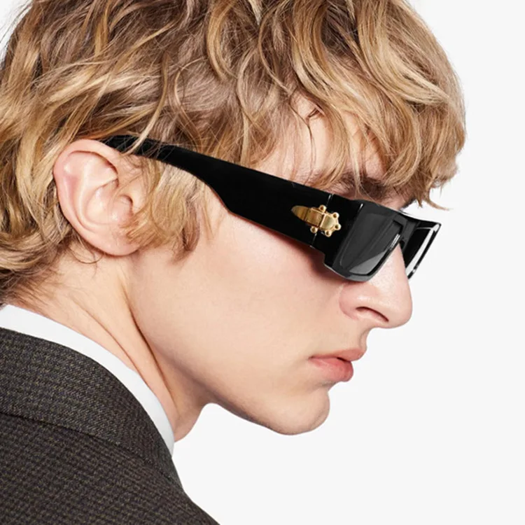 Retro Polarisierte Sonnenbrillen für Damen und Herren, Punk-Designer-Sonnenbrillen, Personalisierte Ins-Sonnenbrillen für Bühnenauftritte, Partys und Luxus-Mode – Detail 1