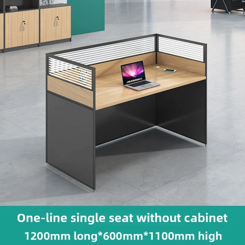 Screen Office Desk And Chair Combination Simple Modern 4/6 Staff Work Desk Finance Office Computer Desk