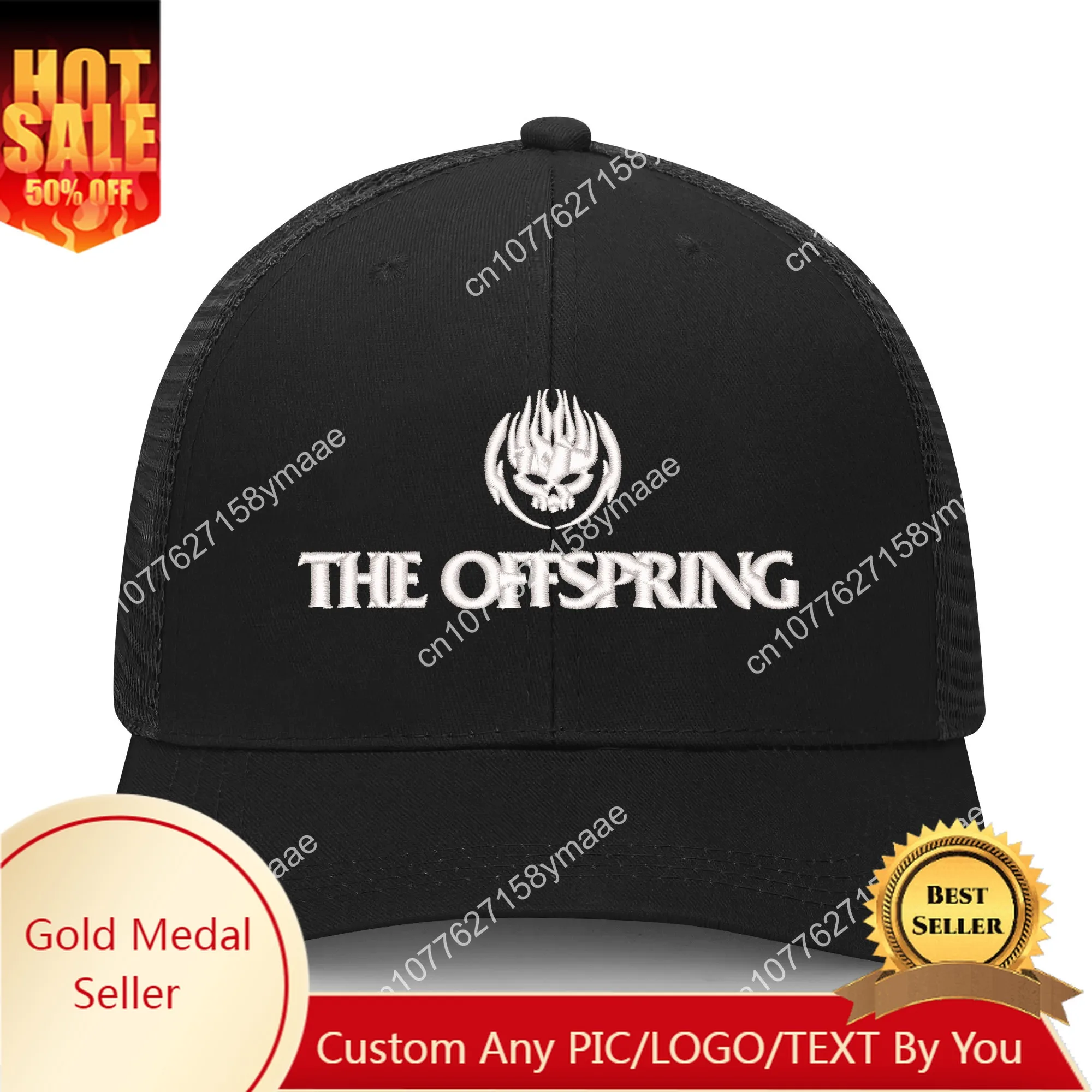 

The Offspring Rock Punk Embroidery Hat Mens Womens Sports Baseball Hat Hip Hop Breathable Summer Headwear Custom Made Caps Logo