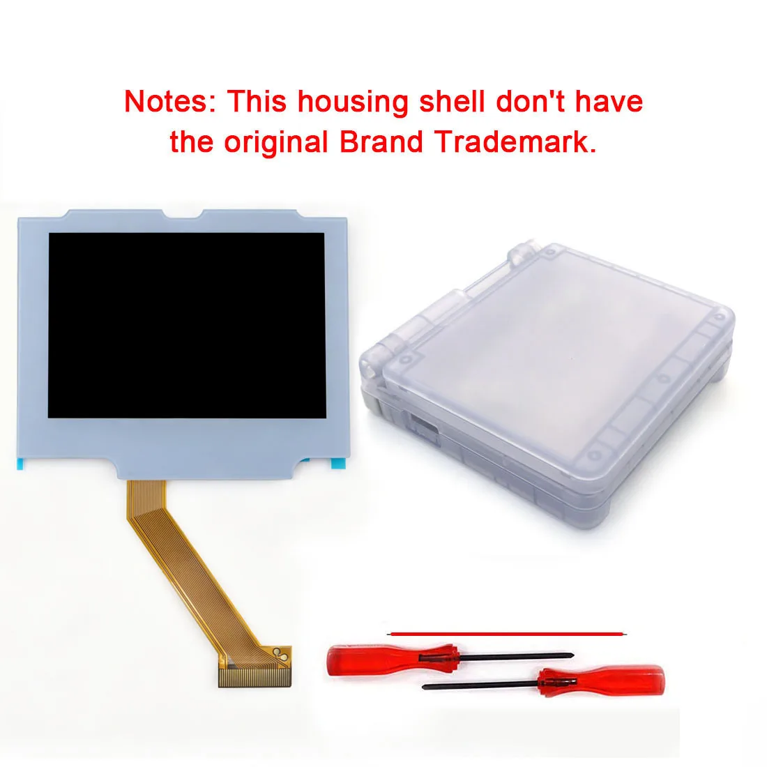 HISPEEDIDO Vorlaminierter IPS 3,0 Zoll V5 Echt-Drop-in-Bildschirm für GBA SP LCD-Ersatzkits mit integriertem OSD-Menü, einfach zu installieren