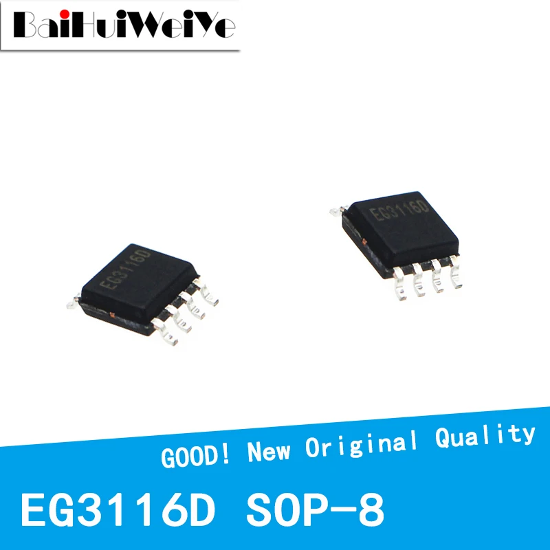 10 Pçs/lote EG3116D EG3116 Tubo MOS de Alta Potência IGBT Grade Driver Chip SMD SOP8 SOP-8 Novo Chipset de Boa Qualidade