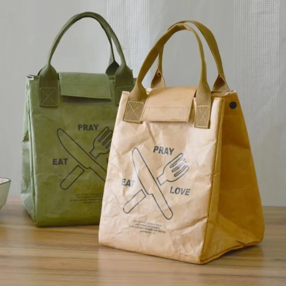 

New Waterproof Camping Bag Dupont Paper Thickened Tote Handbag Leak Proof Storage Bag Picnic