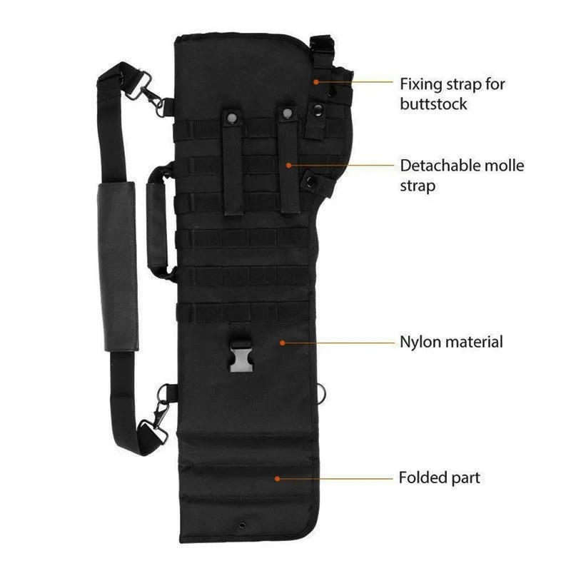 

Тактическая нейлоновая сумка для оружия с системой Molle для ружей M4, АК, дробовиков, для охоты, страйкбола, пейнтбола, уличный чехол-держатель для оружия