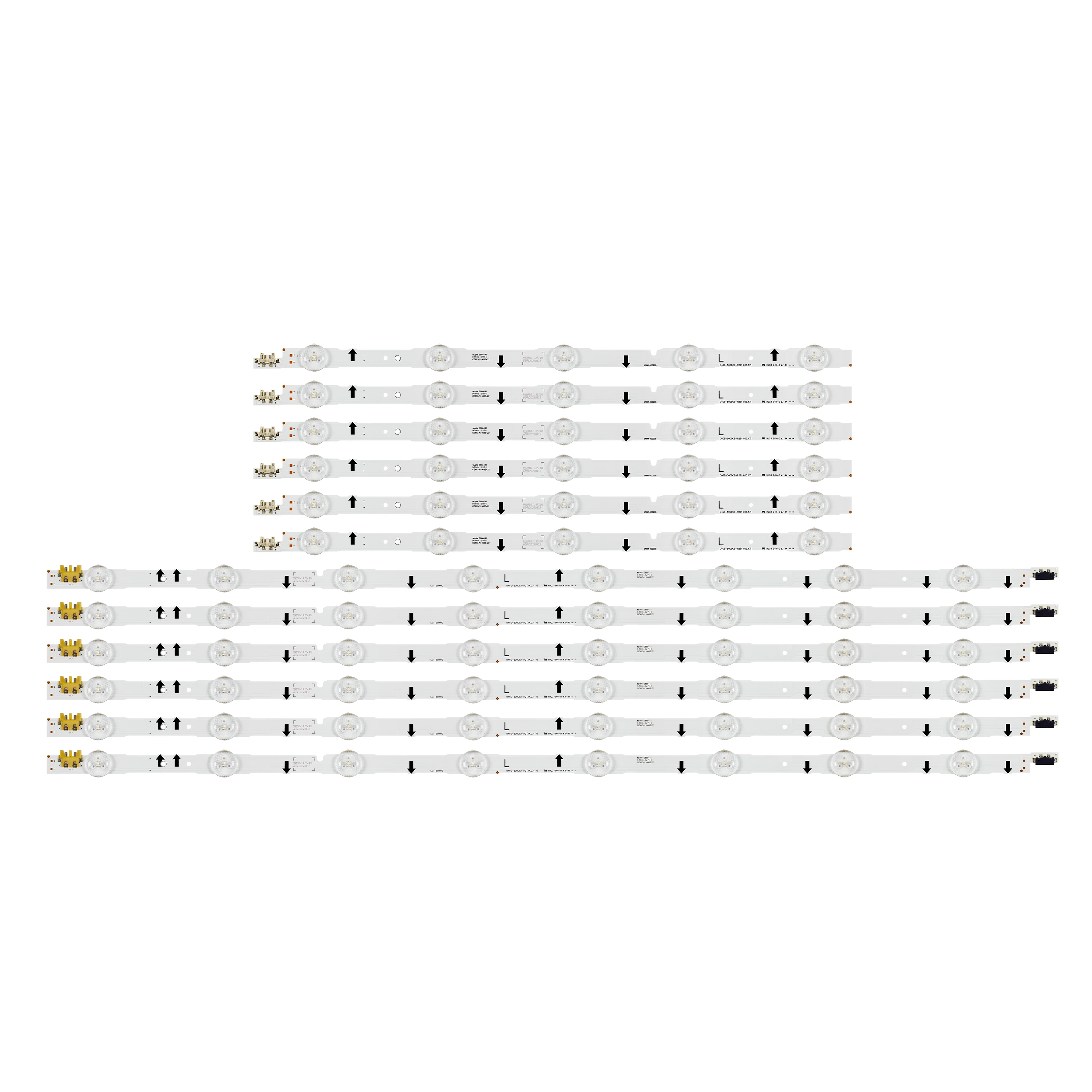 New 12 PCS/set LED backlight strip for Samsung UN50J5500AF UE50H6200 D4GE-500DCA-R2 D4GE-500DCB-R2 BN96-30428A BN96-30427A