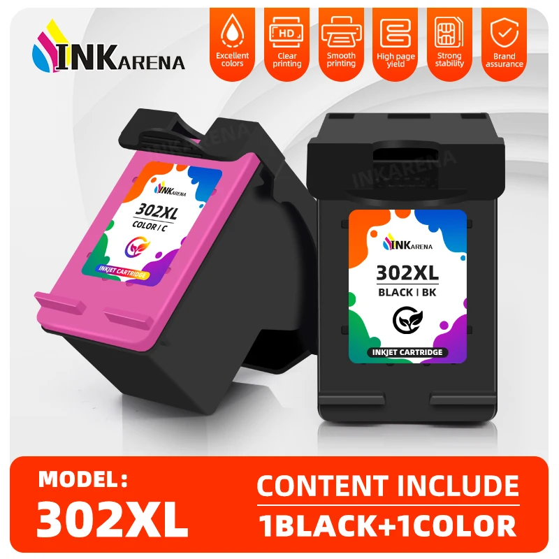 Remanufactured For HP 302XL ink cartridge For HP Deskjet 1110 2130 1112 3630 3632 3830 4650 4652 4528 4527 4523 Printer