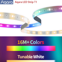 China Version Aqara LED Strip T1 Zigbee 3.0 16M+ Colors Tunable White Music Sync Mode Adjustable Length Work HomeKit Aqara APP