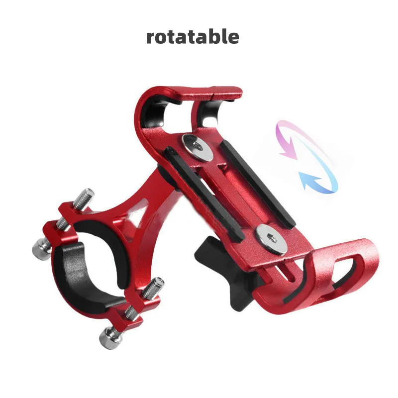 360 ° Drehen Metall Motorrad Fahrrad Telefon Halter Anti-rutsch Halterung GPS Navigation Clip Universal Fahrrad Ständer für Alle Smartphones