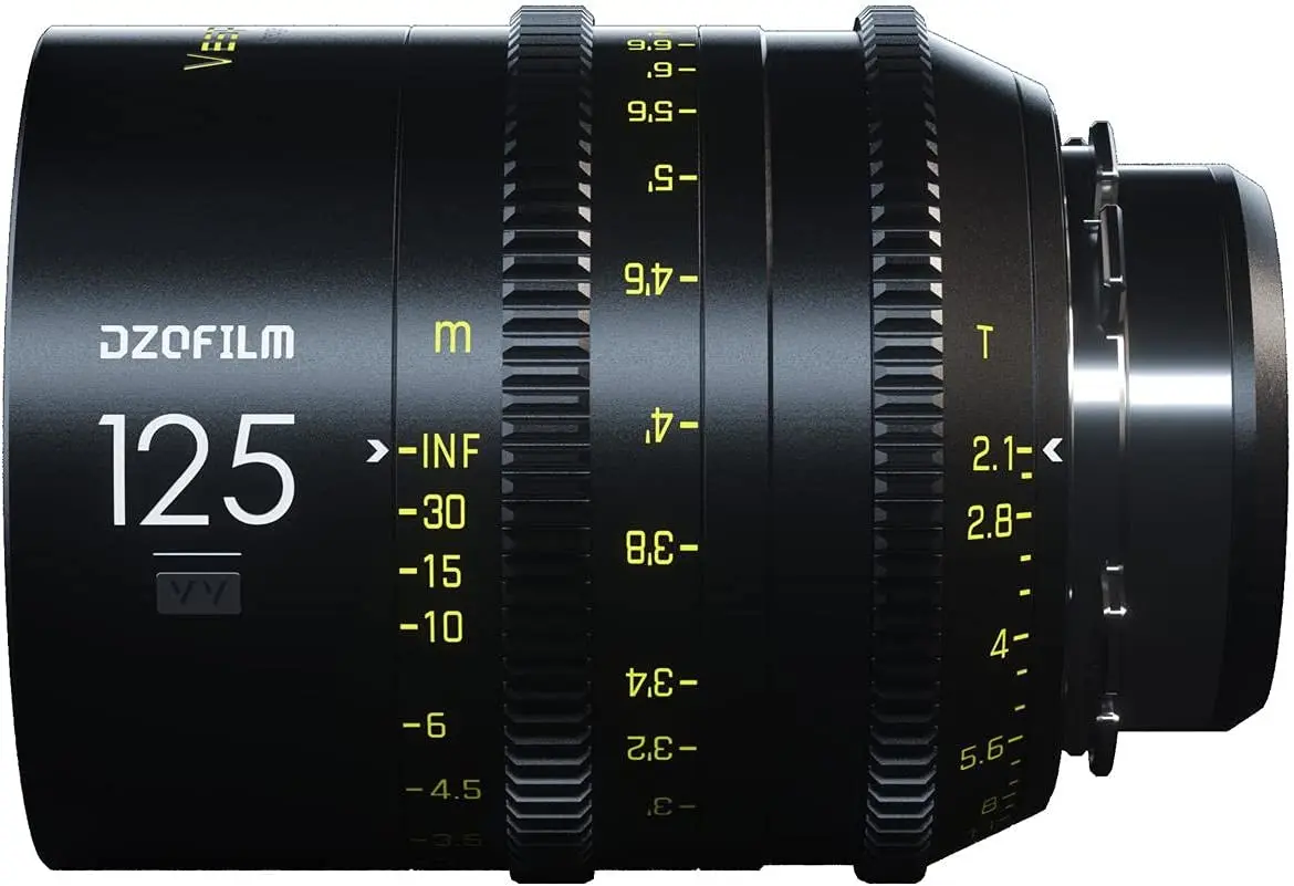 DZOFILM Vespid Prime 125mm T2.1 Cinema Lens for Full-Frame Vista Vision Camera, PL-Mount