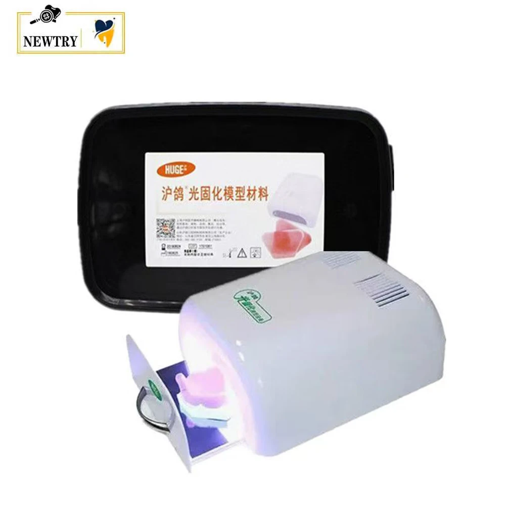 HUGE Dental Custom Tray Materials 3 Types Denture Brace Tray Light Curing Resin Unit Machine Impression Mold Base Adhesive Glue