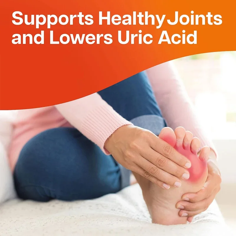 Advanced Uric Acid Control - Contains 625mg Sour Cherry and 300mg Turmeric - Joint Comfort and Kidney Health Formula