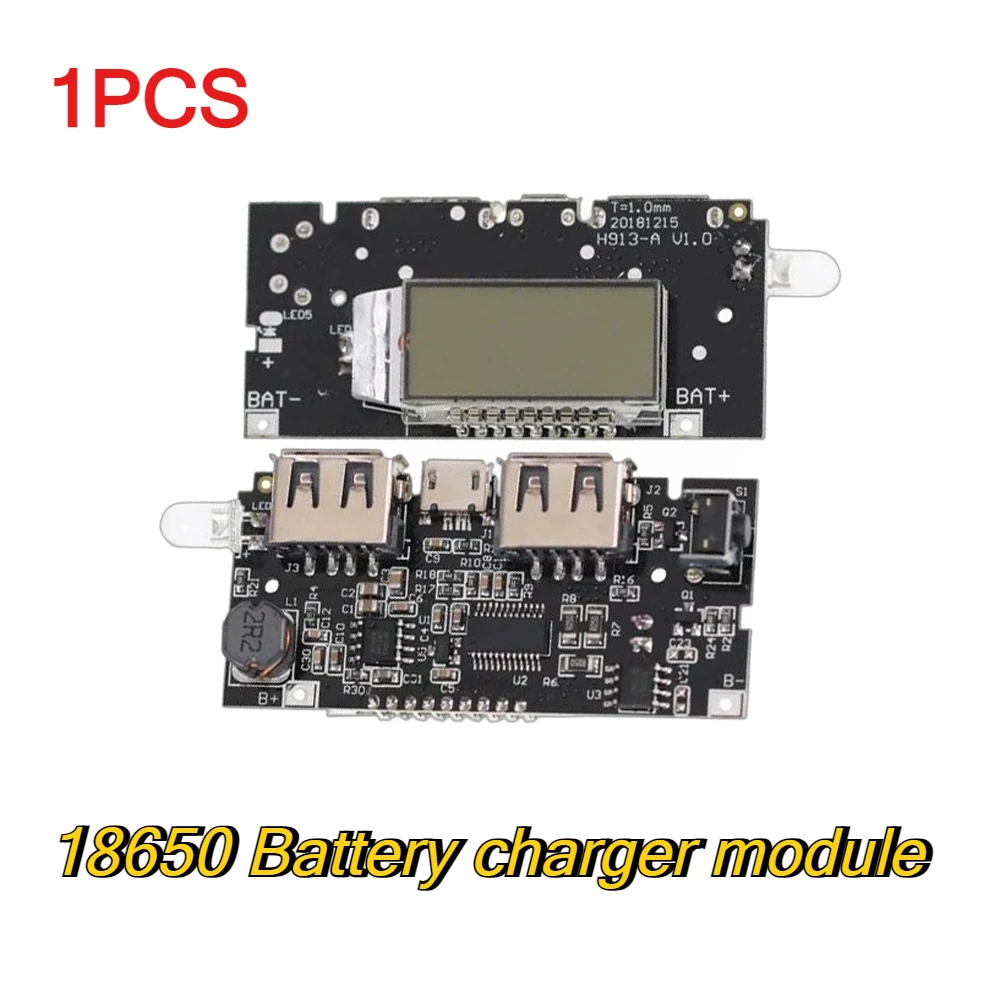 Dual USB 5 V 1A 2,1 A Mobile Power Bank 18650 Lithium Batterie Ladegerät Bord Digitale LCD Lade DIY Modul
