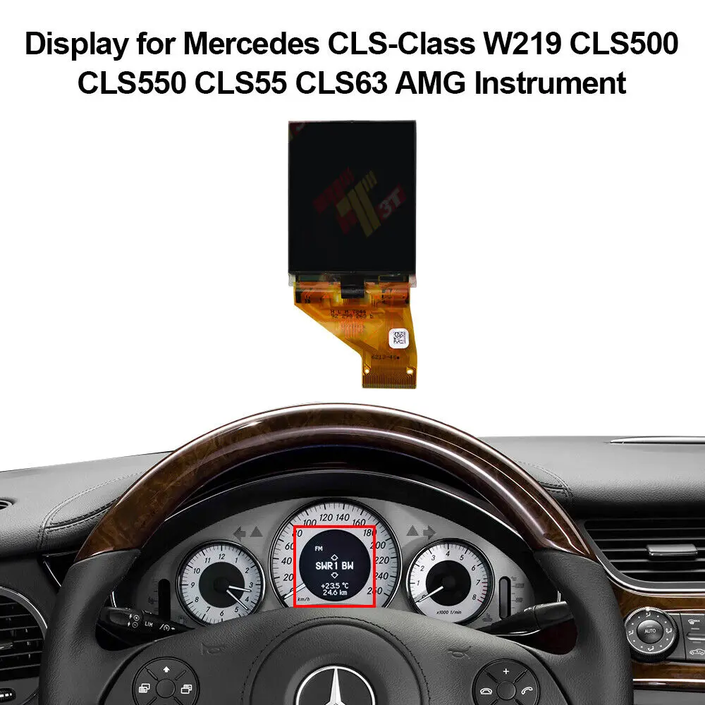 Dashboard LCD Display for Mercedes E-Class W211, CLK-Class W209, CLS-Class W219 Instrument