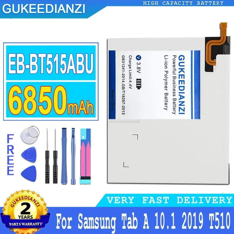 

GUKEEDIANZI Battery for Samsung Galaxy Tab A, Big Power Bateria, EB-BT515ABU, T510, T515, 6850mAh