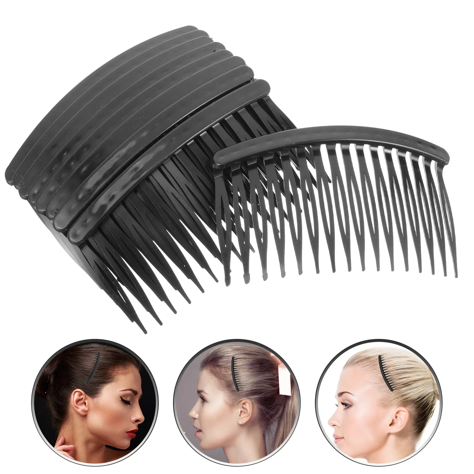 

50 шт. пластиковых заколок для волос с 16 зубцами, гребни-фиксаторы для боковых прядей, для торжественных случаев и повседневной укладки, надежная фиксация