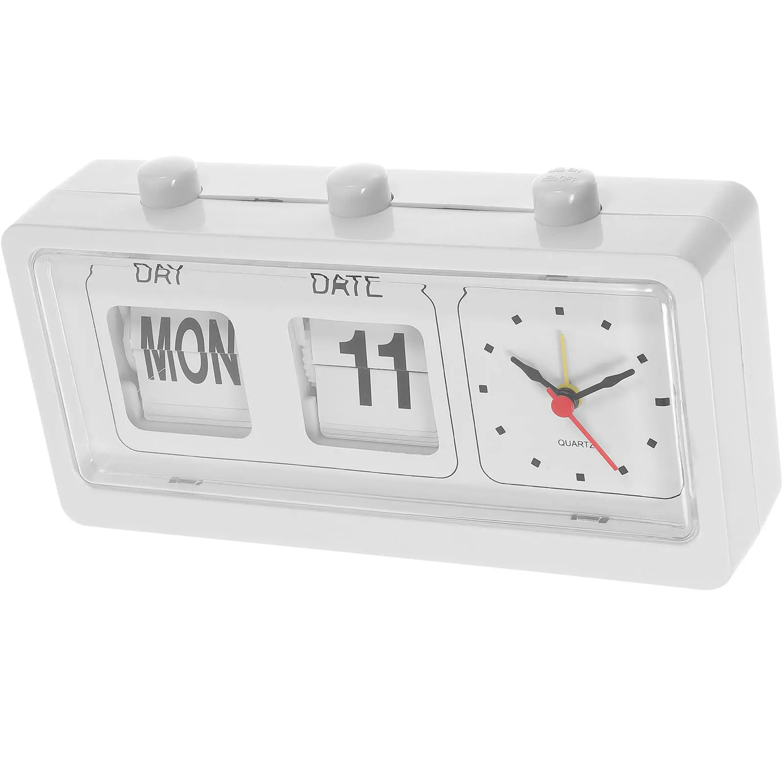 

Manual Date Week Display Clock Creative Rectangle Shape Digital Wall Clock Calendar Home Decor Alarm Clock For Living Room