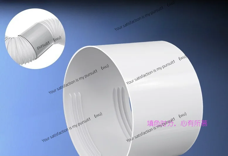 For Air Conditioner Exhaust Pipe Extension Connector 130/150mm Vent Hose Adapter Universal Left Right Rotation Joint