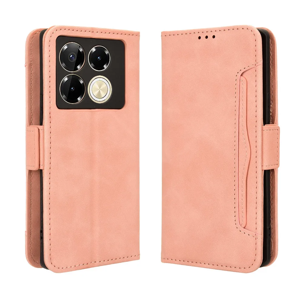 Wallet Cases For Infinix Note 40 Pro / 40 Pro Plus 5G Case Magnetic Closure Book Flip Cover Leather Card Holder Mobile Phone Bag