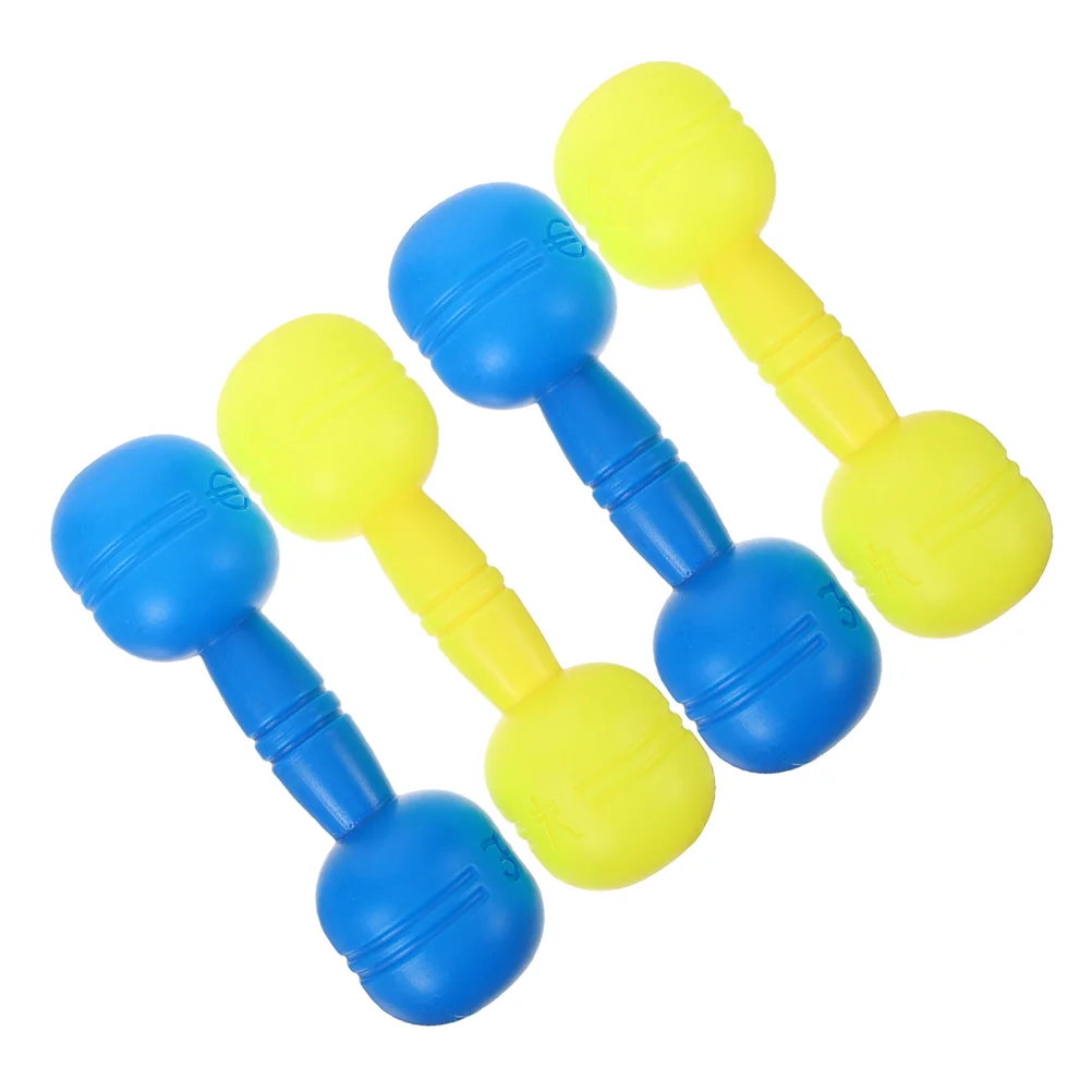 2 Pairs Children's Dumbbell Dumbbells Home Weights Hand Exercising Kids Small Supply Pvc Accessory Fitness School Toy