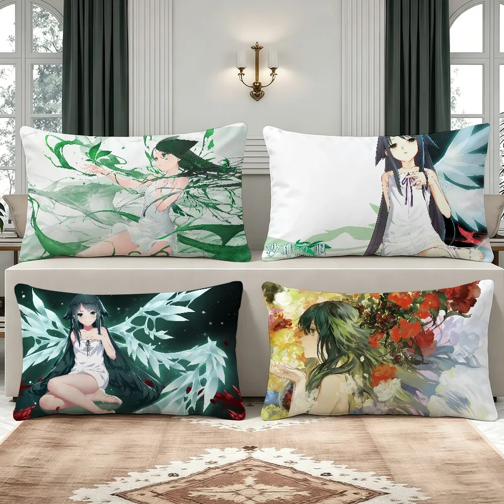 Game The Song of Saya no Uta cushion cover Breathable Washable Decor Shell Pillowcase Zipper Sofa Office Lumbar Decoration