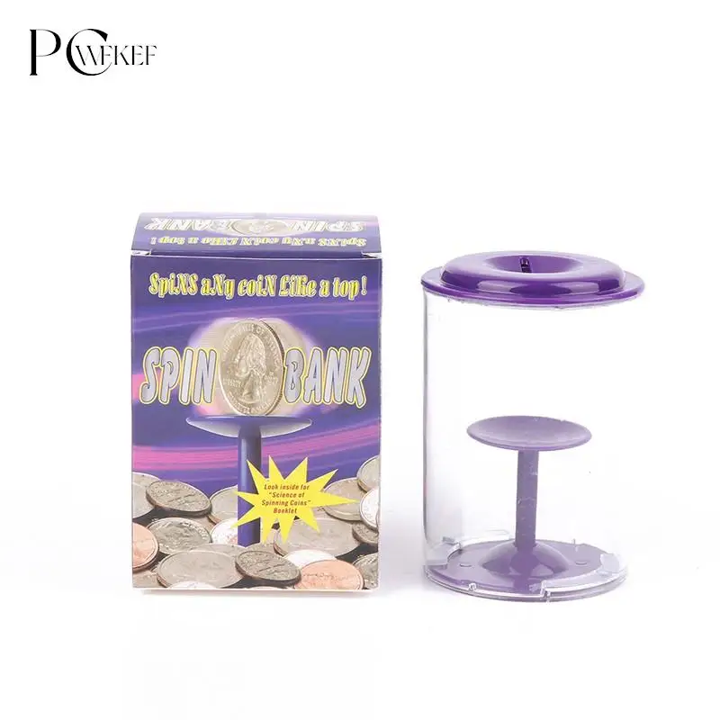 Creative vortex piggy bank gravity rotation coin savings bucket whirlwind bank pass time to relieve stress gifts for children