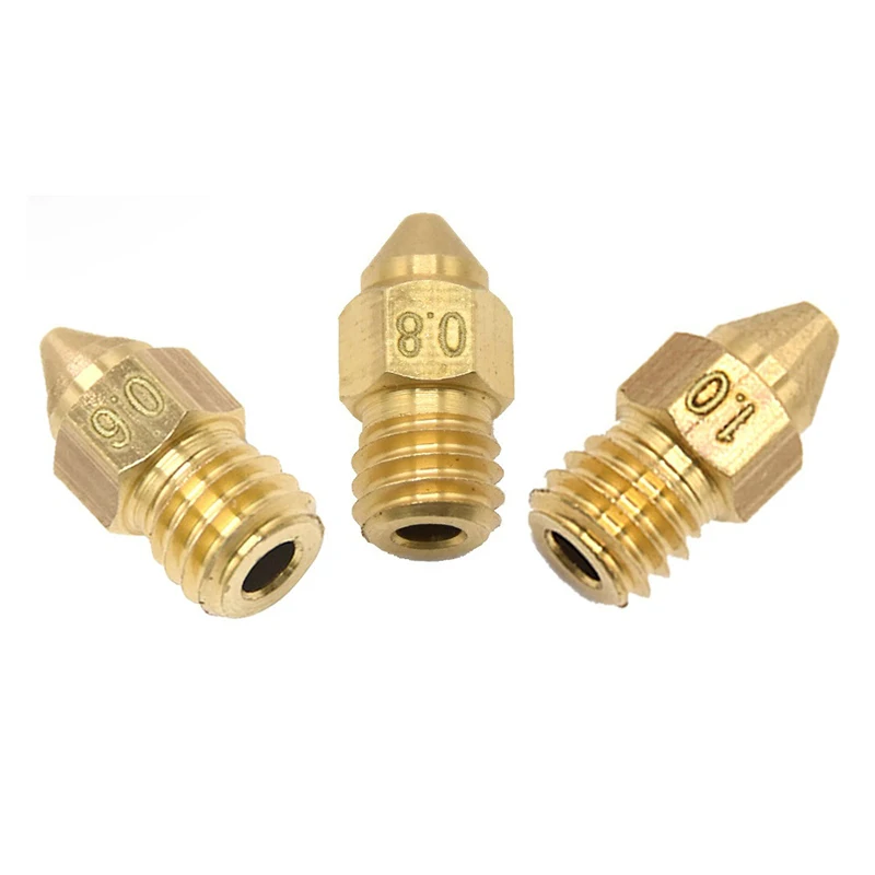 CR-6SE فوهة نحاسية 0.3 مللي متر 0.4 مللي متر 0.5 مللي متر 0.6 مللي متر 0.8 مللي متر 1.0 مللي متر فوهة طابعة الطارد ملحقات طابعة ثلاثية الأبعاد #2