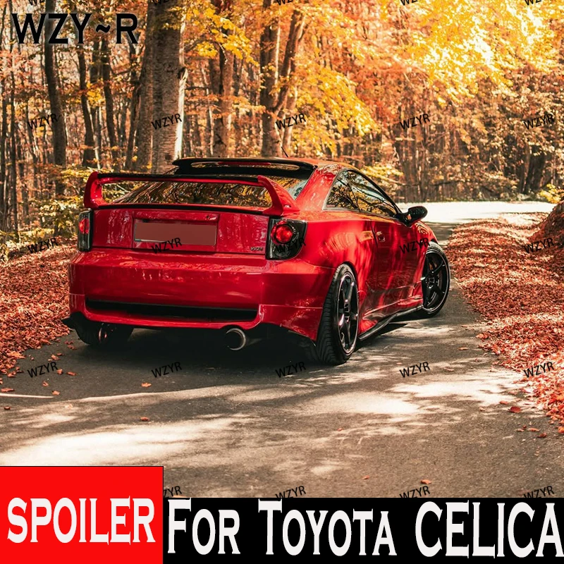 

For TOYOTA CELICA Rear TRUNK SPOILER VVT 2000 01 02 03 04 2005 High Quality ABS Plastic Car GT Spoiler Trunk Boot Wing Spoiler