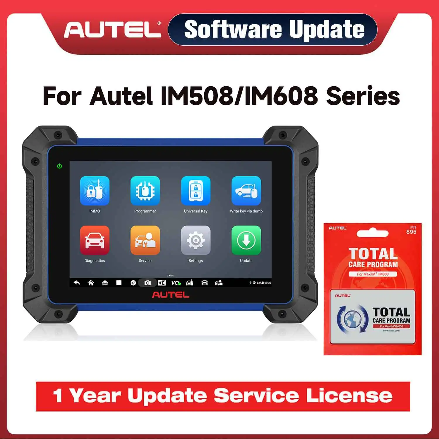 Autel Software Update Service 1 Year For IM508/IM508S/IM608/IM608 Pro/IM608S II/ITS600pro/ITS600 up to PRO/TS608 Online Update