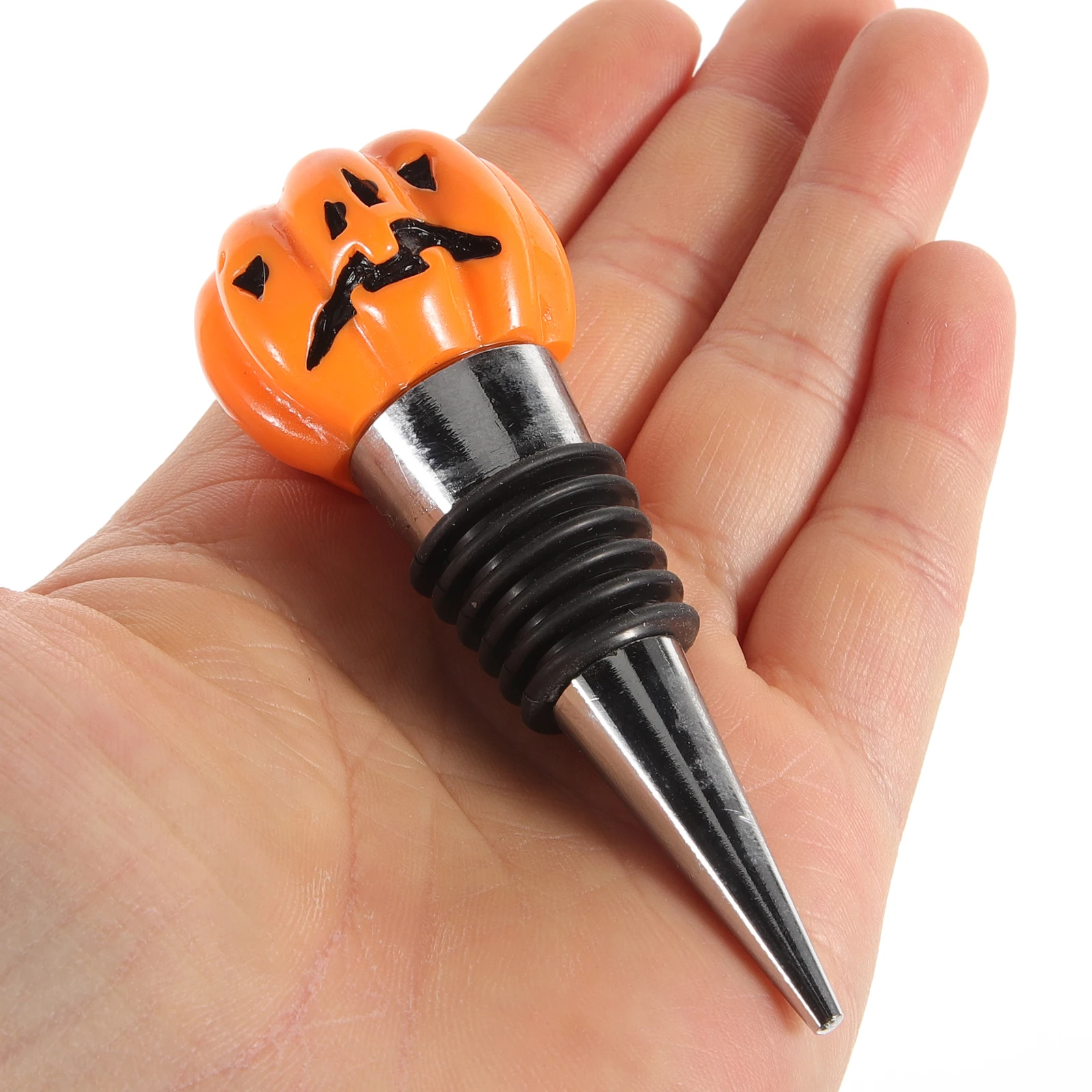 

5 Pumpkin Stoppers Cup Rings Set Reusable Wear Resistant Halloween Party Bottle Sealing Plugs Household Storage Accessories