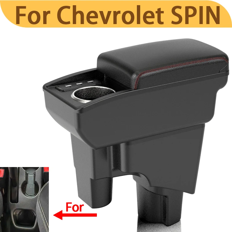 Reposabrazos para Chevrolet SPIN, modificación interior del coche, reposabrazos multifuncional con almacenamiento, consola central, portavasos, accesorio para coche