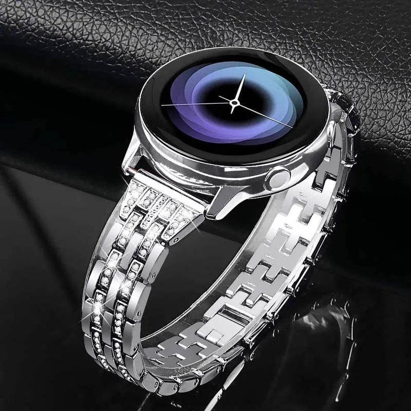 20mm 22mm Stainless Steel Strap for Samsung Watch 4 40mm 44mm Luxury Metal Band for Galaxy Watch 4 Classic 42mm 46mm Wristband